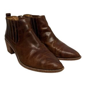 Madewell The Bonham Chelsea Boots Booties Shoes Women’s Size 8 Brown Leather